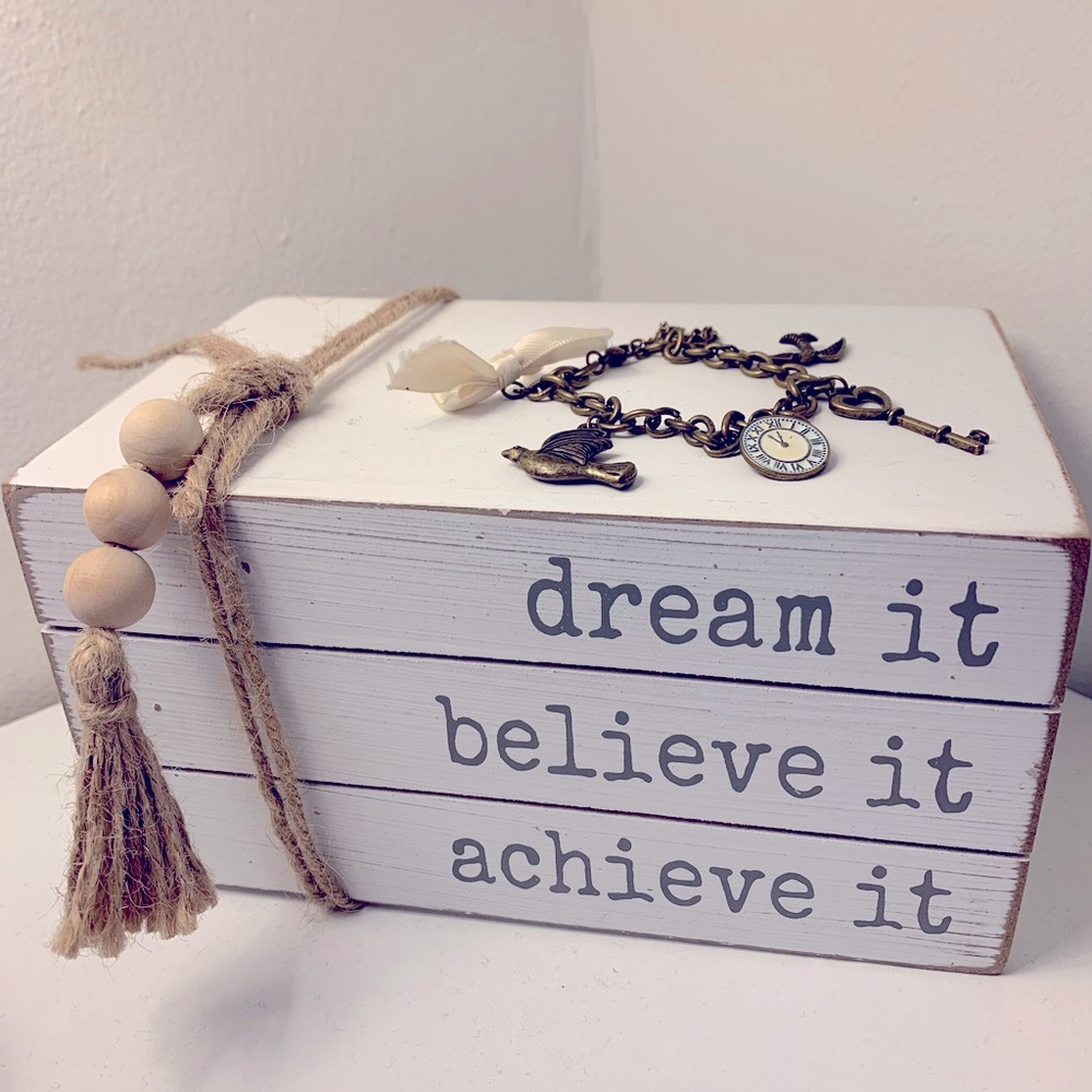 2/$10 bronze charm bracelet
